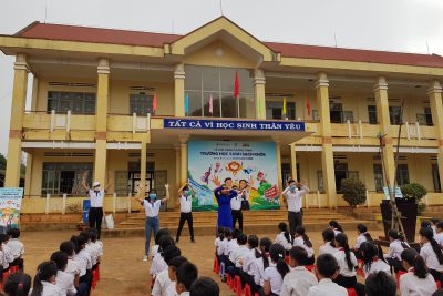 Hình ảnh đáng yêu tại Lễ phát động chương trình xây dựng Trường học Xanh – Sạch – Khỏe
