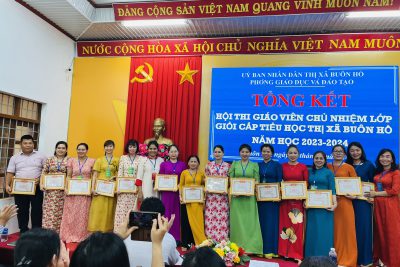 Tổng kết Hội thi giáo viên chủ nhiệm giỏi cấp Thị xã năm học 2023-2024